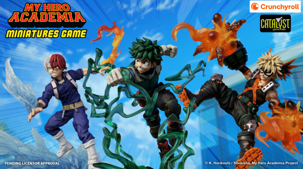 CATALYST GAME LABS PARTNERS WITH CRUNCHYROLL TO PUBLISH THE MY HERO ACADEMIA MINIATURES GAME