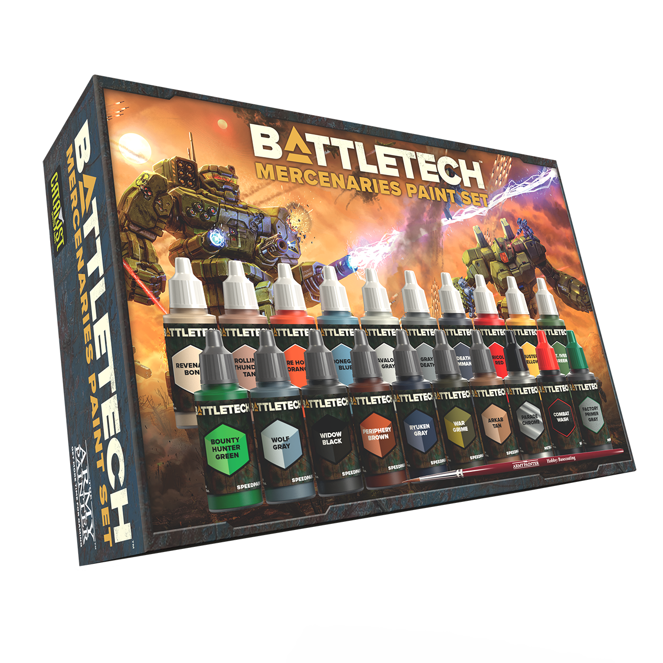 CATALYST GAME LABS & THE ARMY PAINTER ANNOUNCE BATTLETECH MERCENARIES FANATICS SET