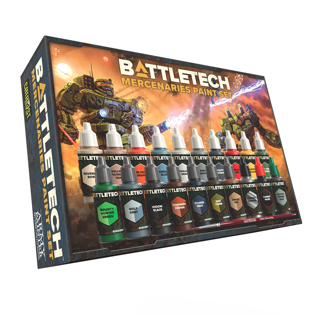 CATALYST GAME LABS & THE ARMY PAINTER ANNOUNCE BATTLETECH MERCENARIES FANATICS SET