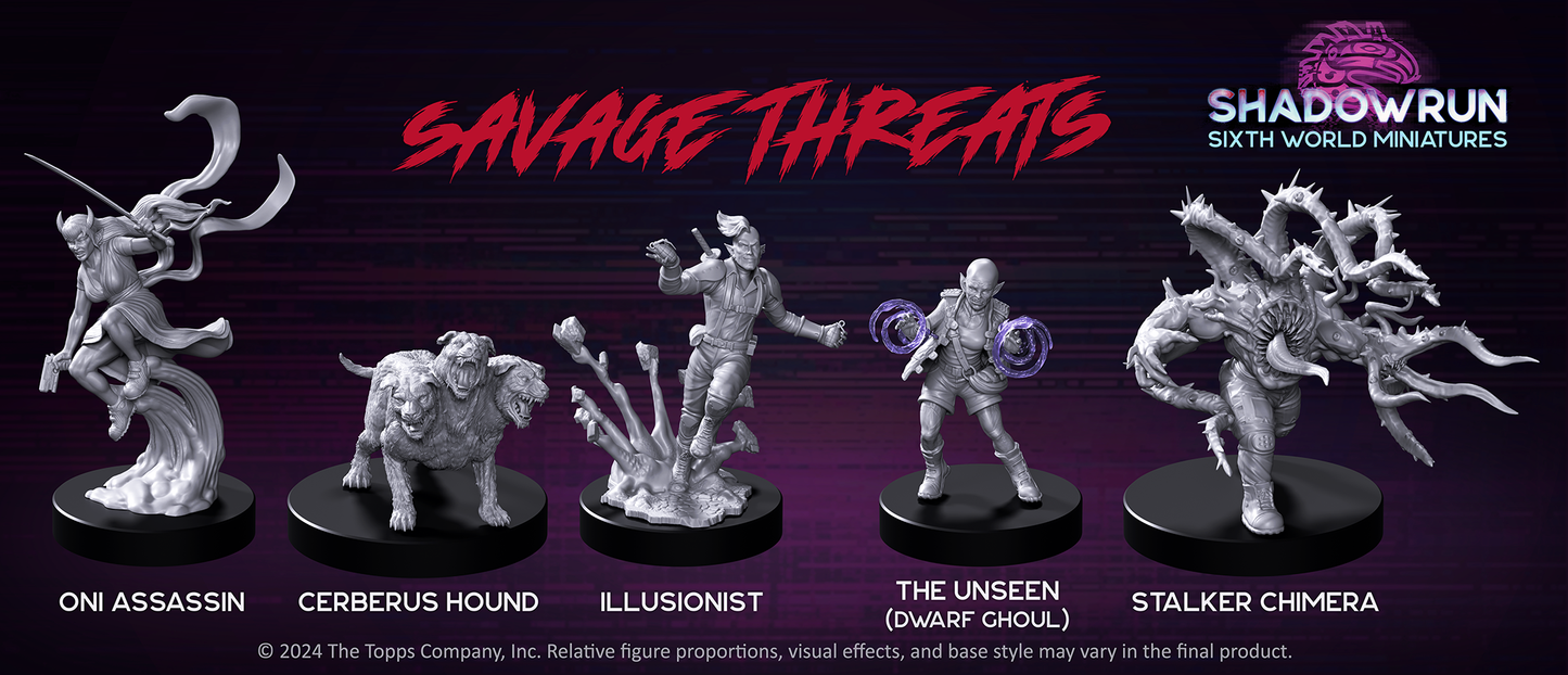 Shadowrun: Savage Threats Miniatures