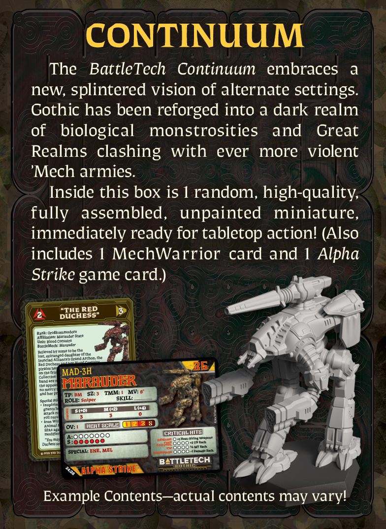 BattleTech Gothic Salvage Box (Individual Blind Box)