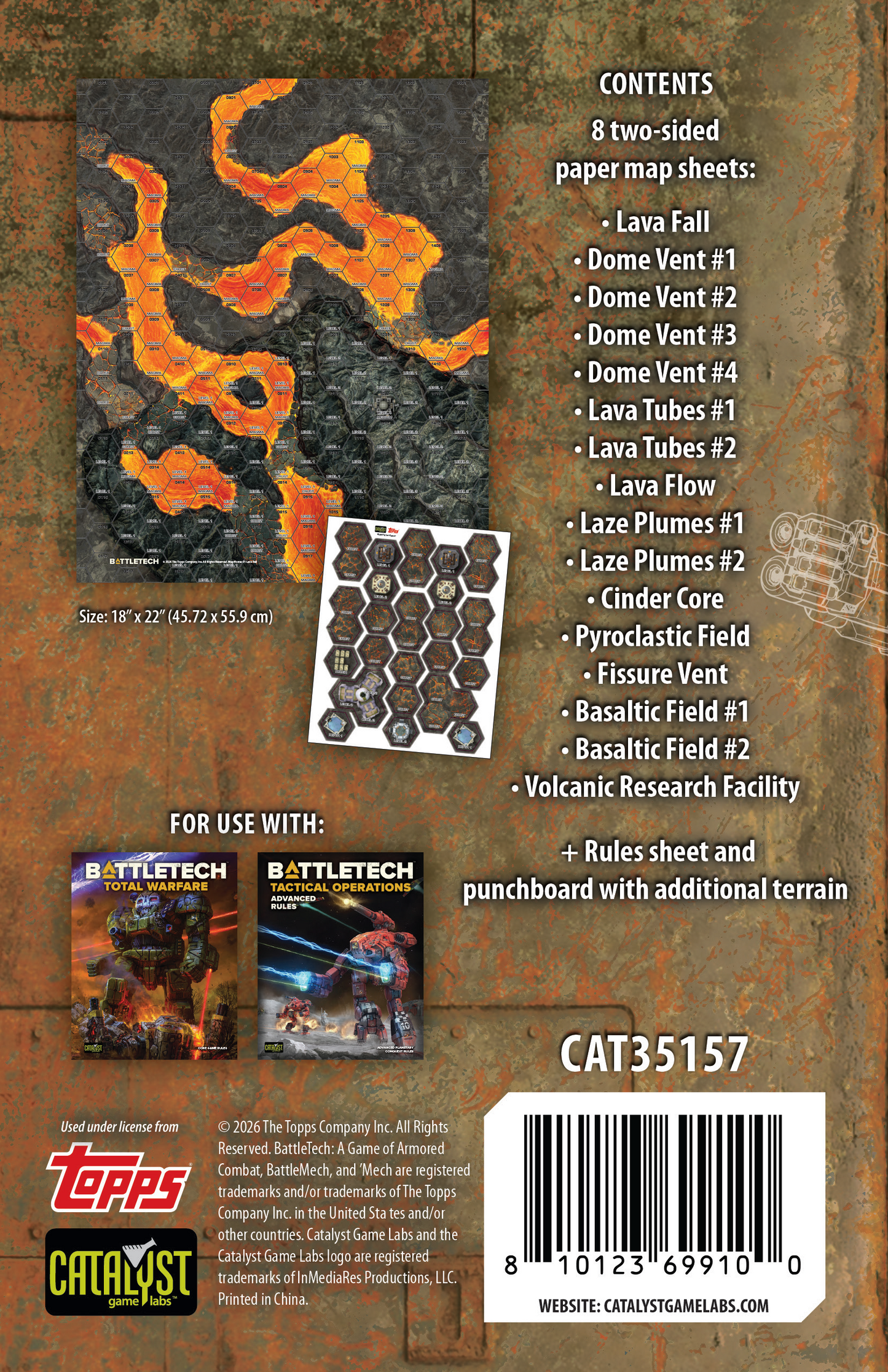 BattleTech: MapPack: Volcanic