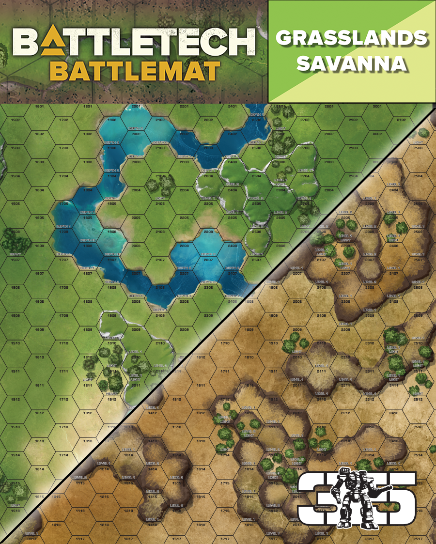 BattleTech: BattleMat (Grasslands)
