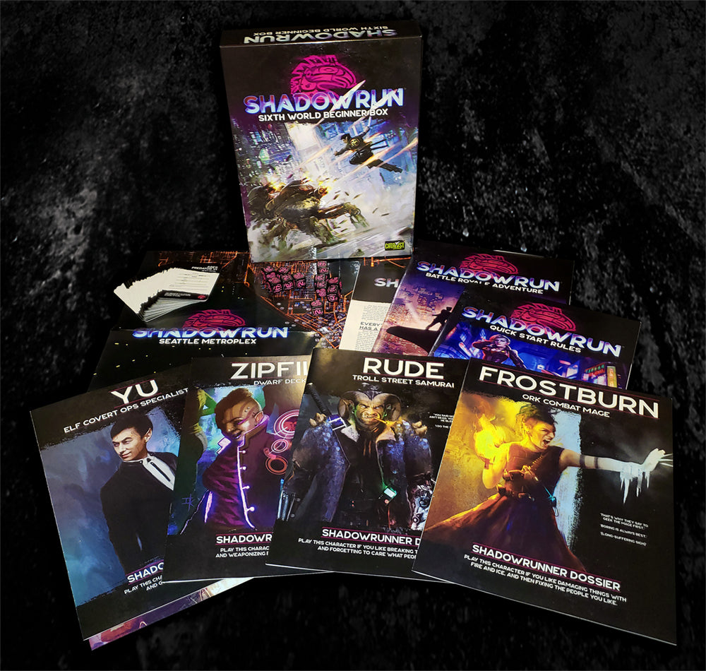 Shadowrun RPG: 6th Edition Beginner Box - Queen's Gambit Games