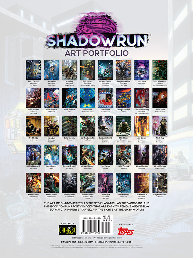 SHADOWRUN Mercenaries Signed Art Print Collectible Art Sci 