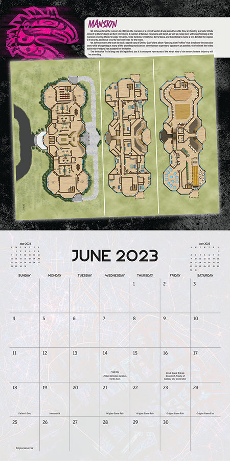 Shadowrun: 16-Month Calendar (2022-2023)