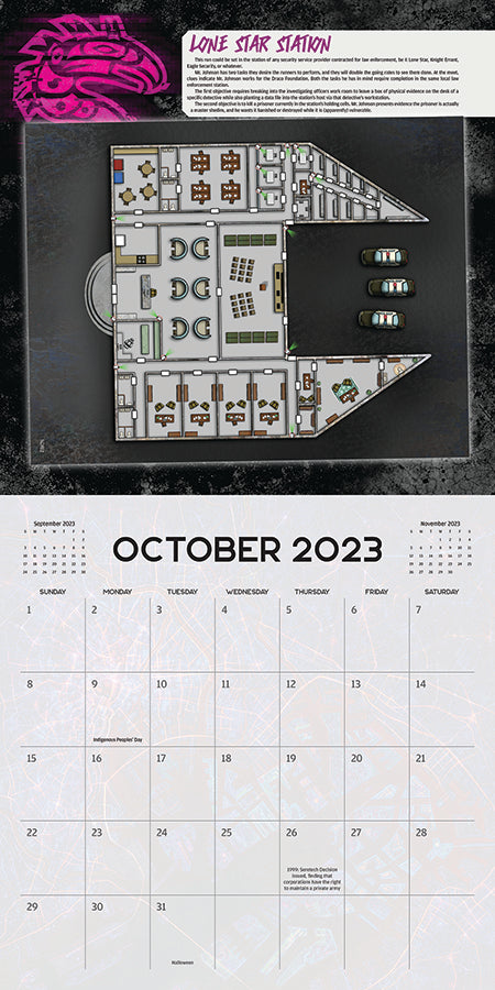 Shadowrun: 16-Month Calendar (2022-2023)