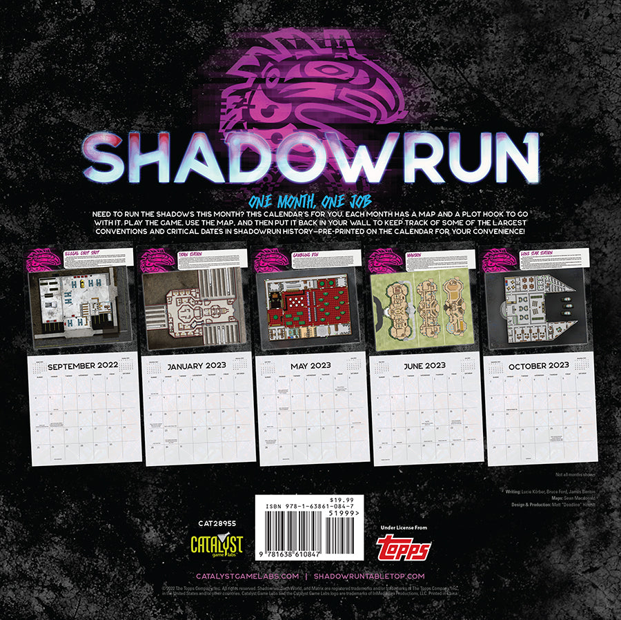 Shadowrun: 16-Month Calendar (2022-2023)