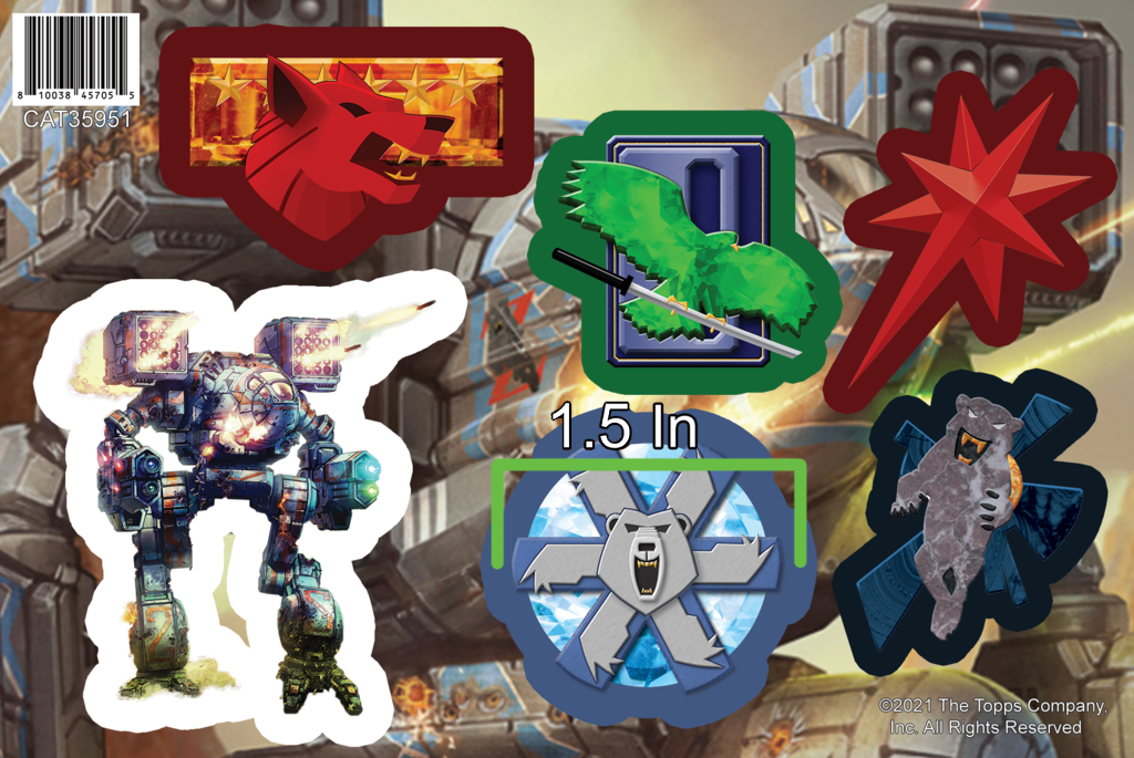 BattleTech: Vinyl Sticker Sets (1.5")