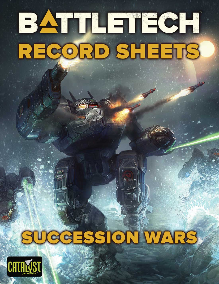 BattleTech Record Sheets Succession Wars (PDF) Catalyst Game Labs Store