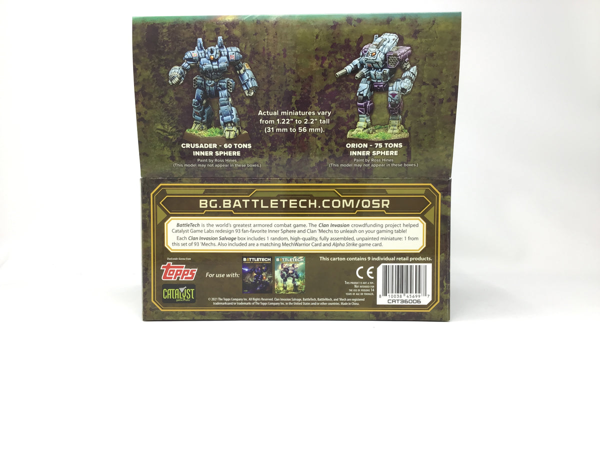 BattleTech Clan Invasion Salvage Box 93 Designs! Catalyst Game