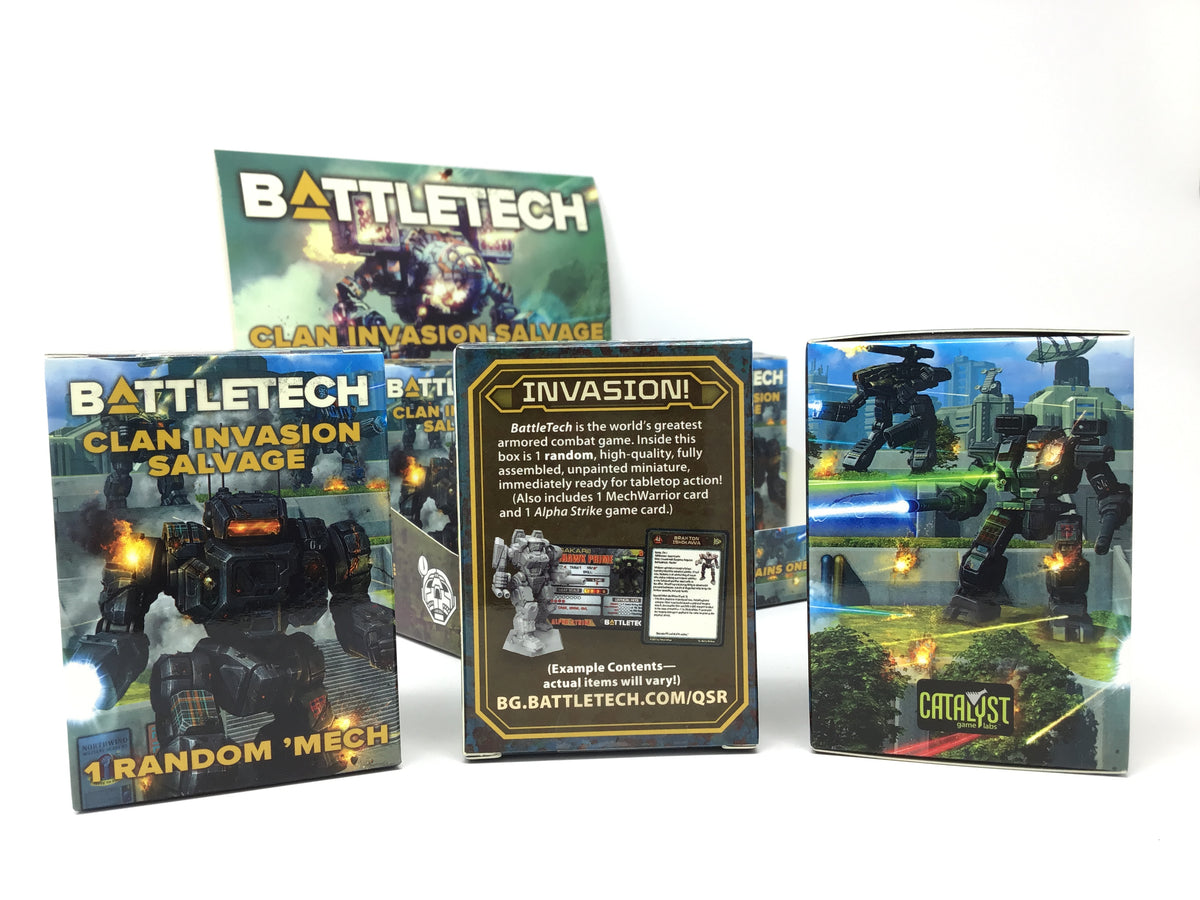 BattleTech Clan Invasion Salvage Box 93 Designs! Catalyst Game