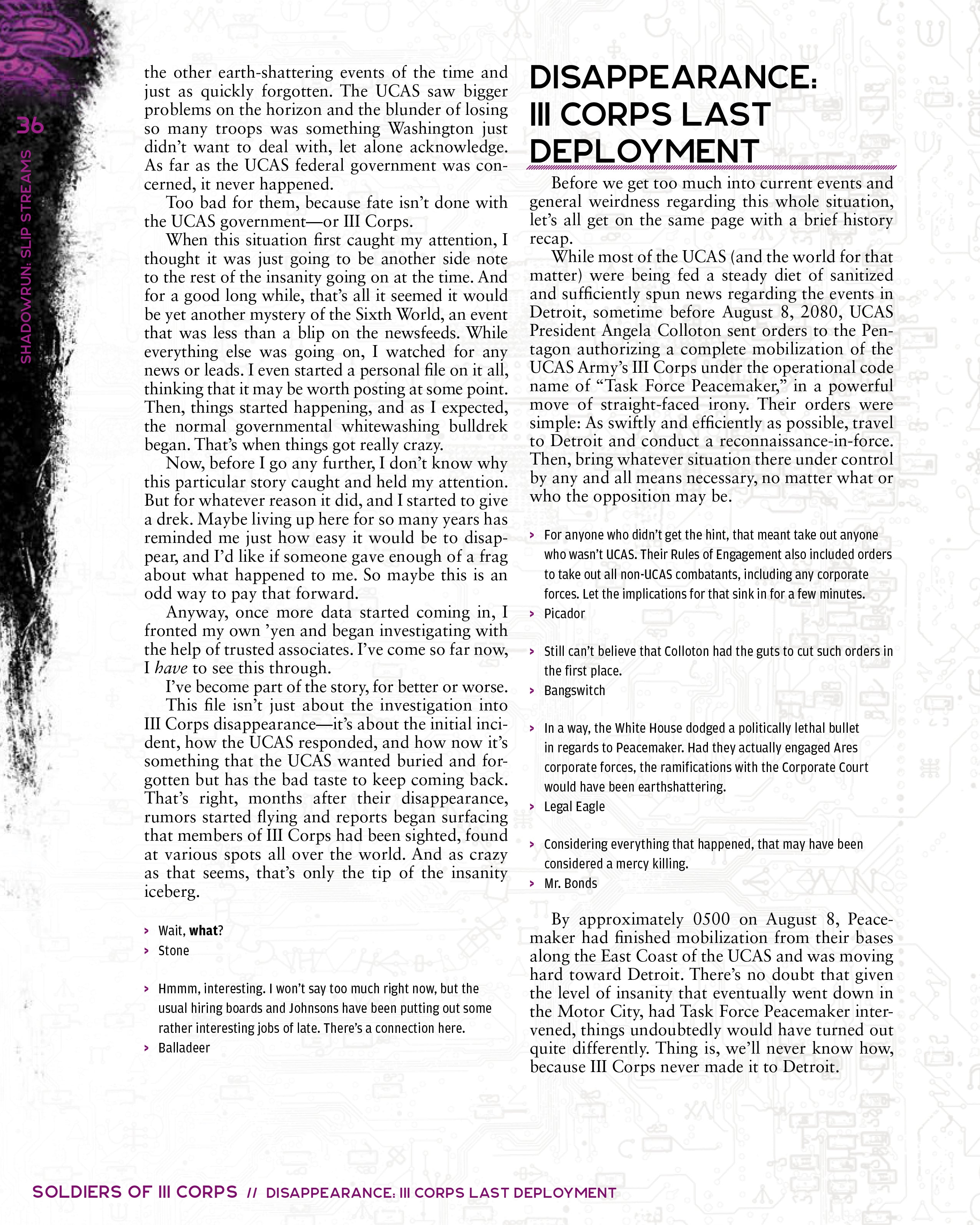 Shadowrun: Slip Streams (Plot Sourcebook)