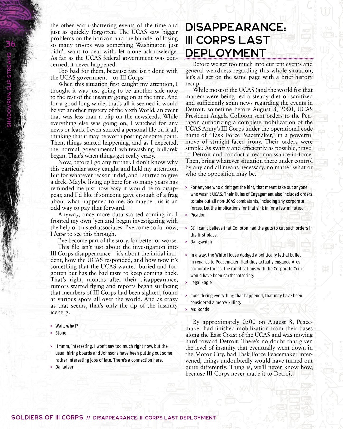 Shadowrun: Slip Streams (Plot Sourcebook)