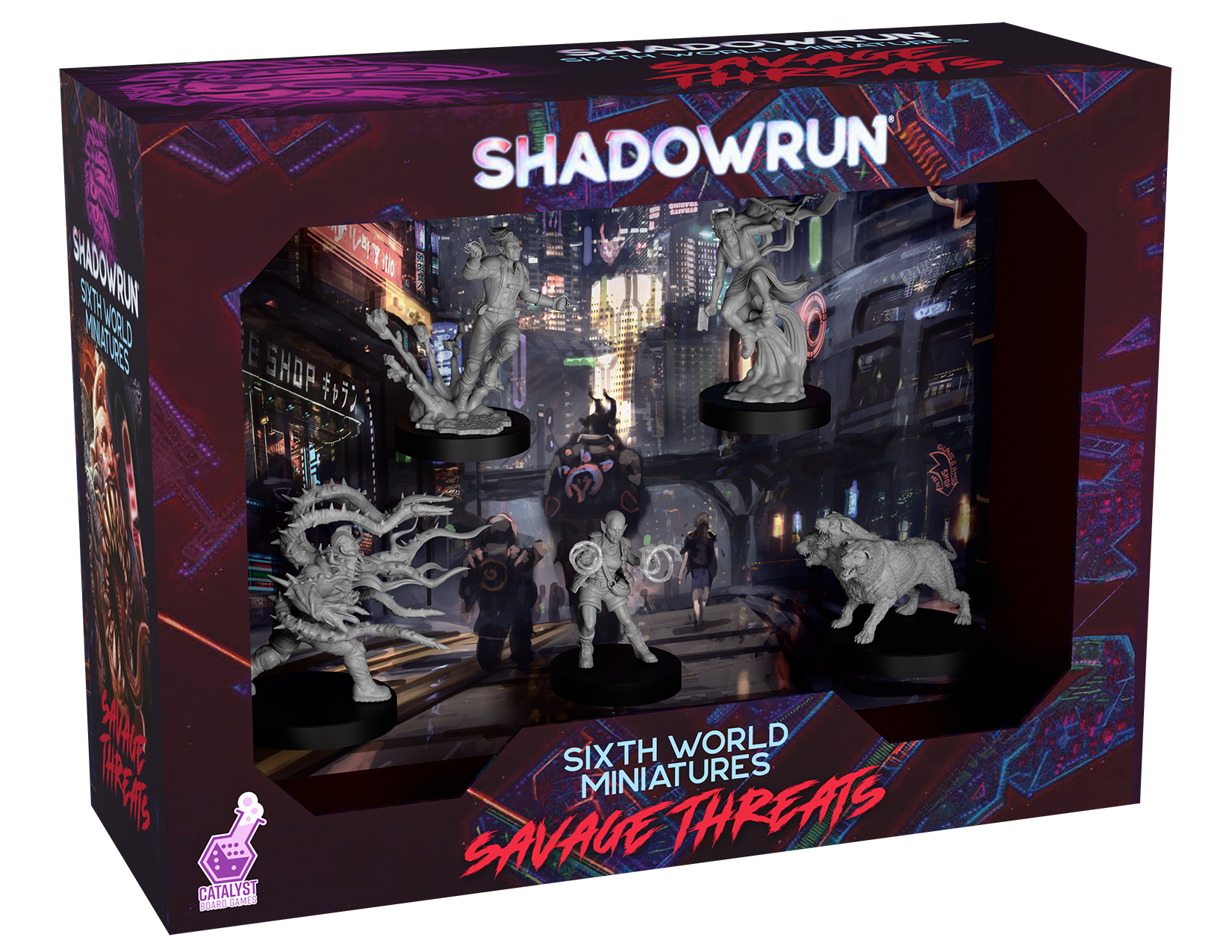 Shadowrun: Savage Threats Miniatures