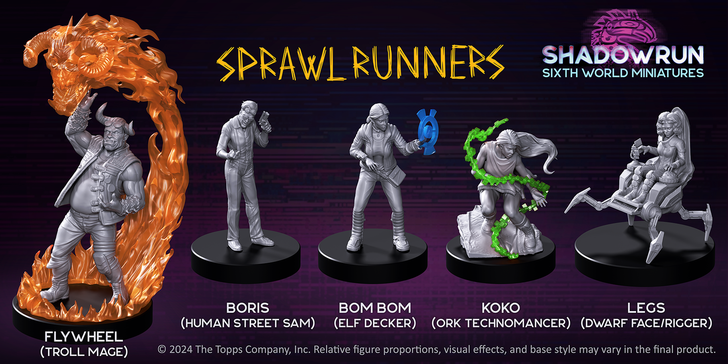 Shadowrun: Sprawl Runners Miniatures