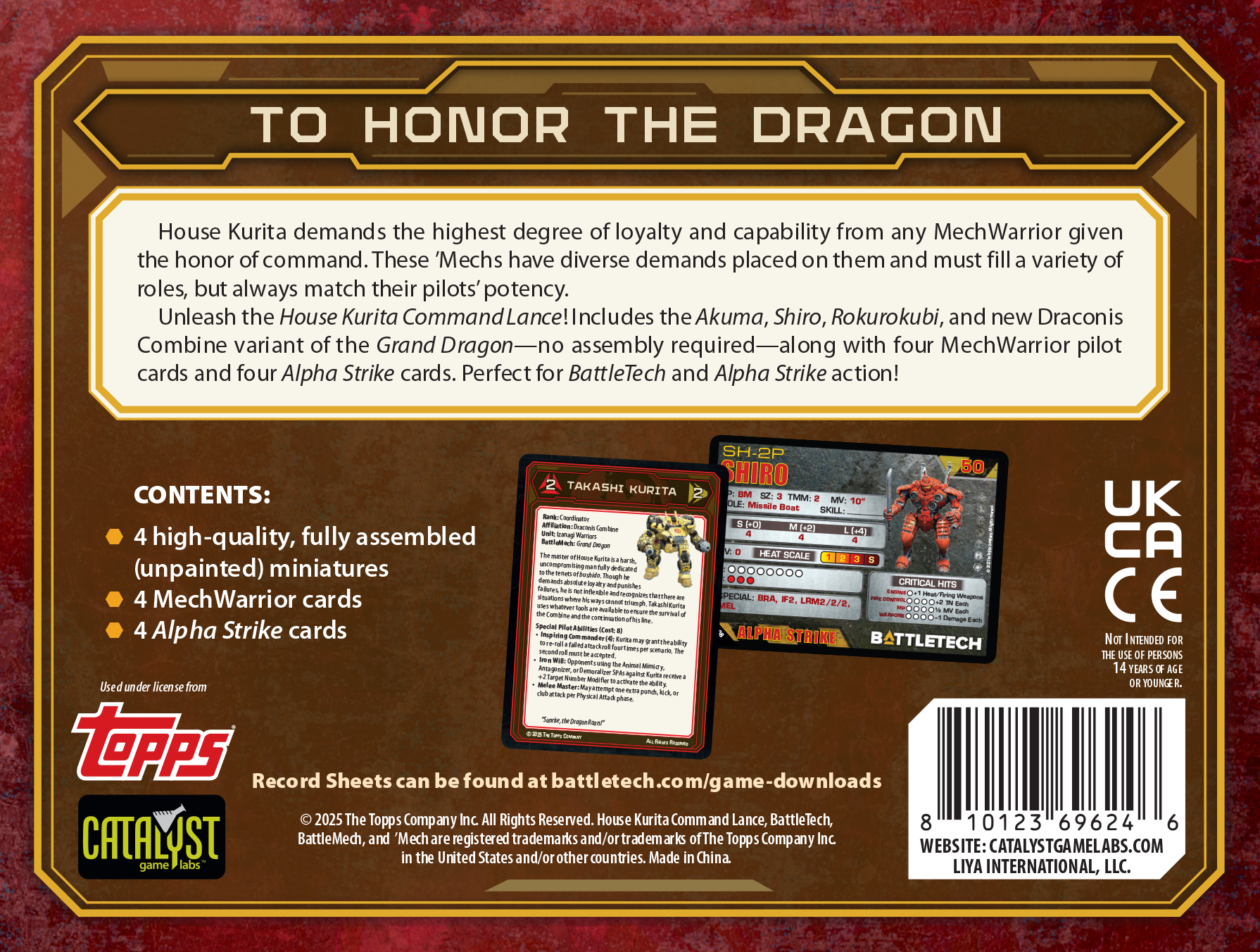 BattleTech: House Kurita Command Lance ForcePack