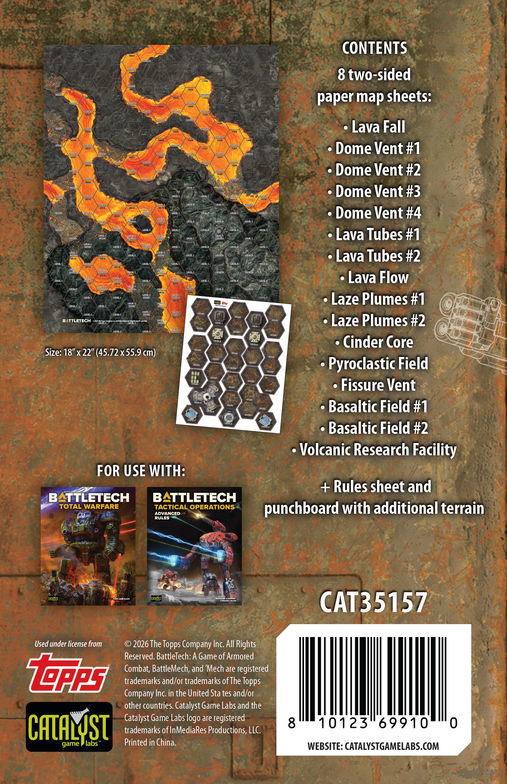 BattleTech: MapPack: Volcanic