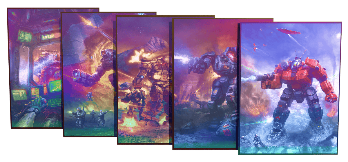 BattleTech: Limited Edition Foil Posters (Set of 5)