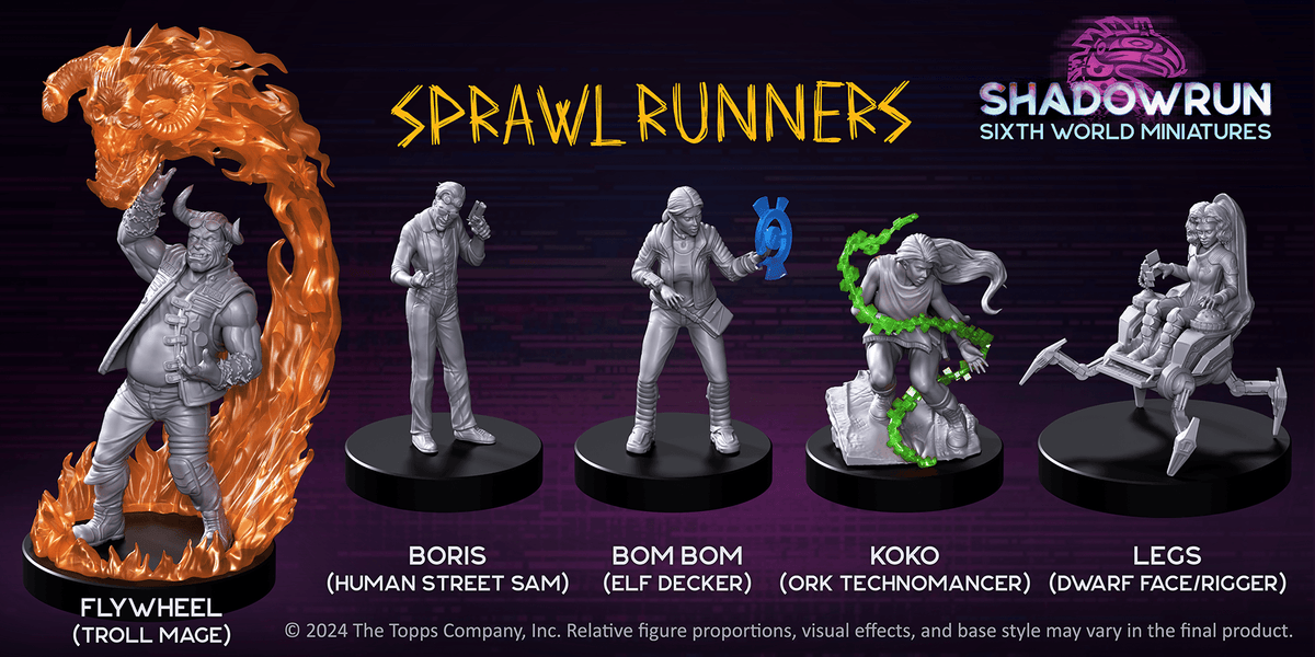 Shadowrun: Sprawl Runners Miniatures