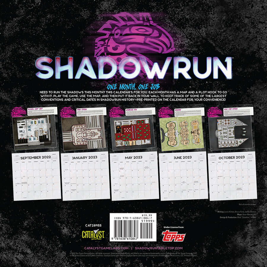 Shadowrun: 16-Month Calendar (2022-2023)