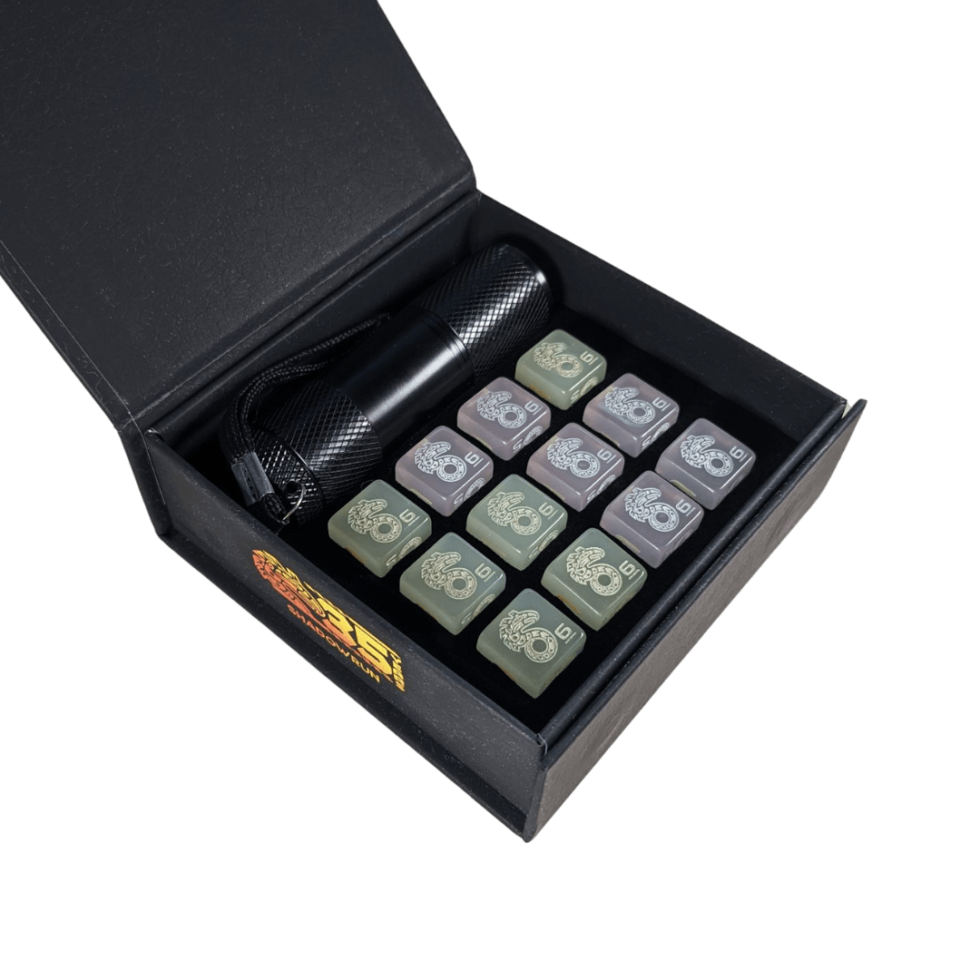 Shadowrun: UV Dice with Flashlight