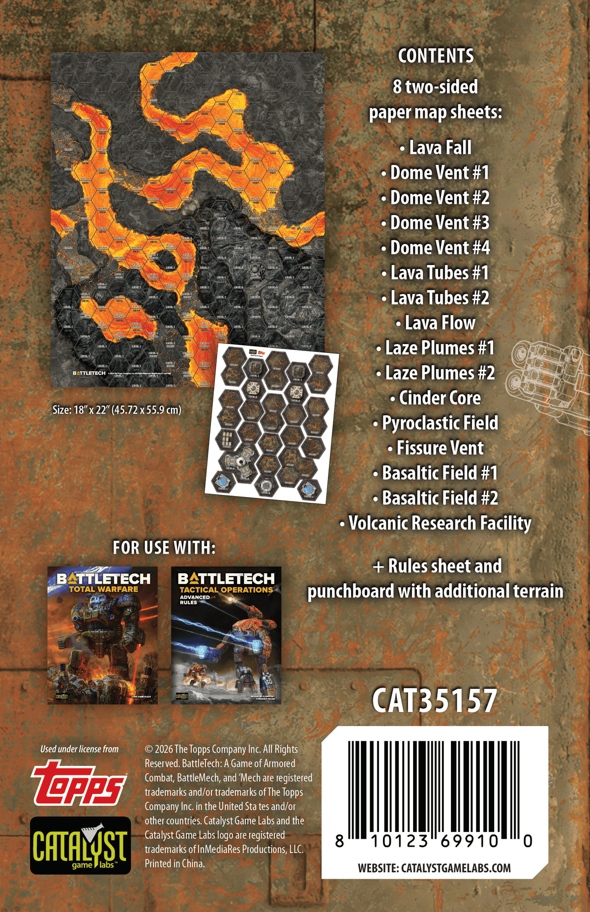 BattleTech: MapPack: Volcanic