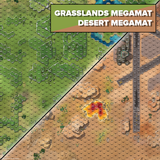 BattleTech: BattleMat BFM (Grasslands / Desert Base)