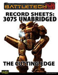 BattleTech: Record Sheet: Total Warfare Style: 3075:Cutting Edge