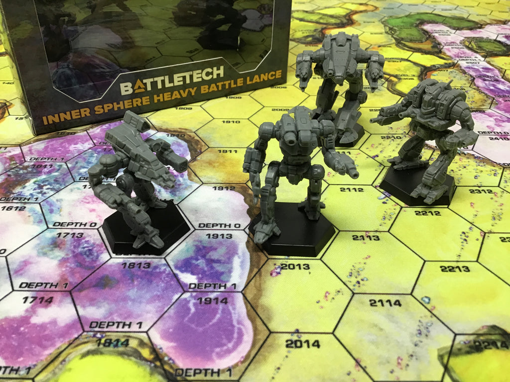 BattleTech: Miniature Force Pack - Inner Sphere Fire Lance - Recess Games  LLC