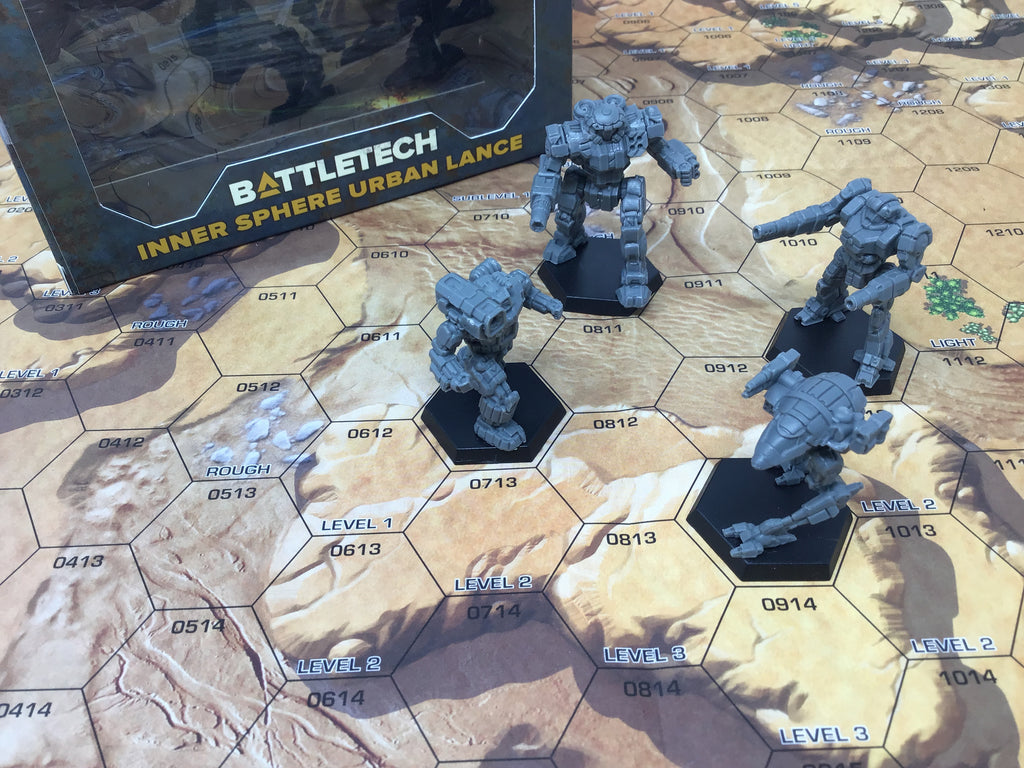 BattleTech - Miniature Force Pack: Inner Sphere Battle Lance – Boarding  School Games