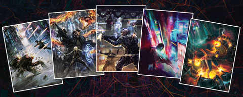 Shadowrun: Limited Edition Foil Posters (Set of 5) Australia